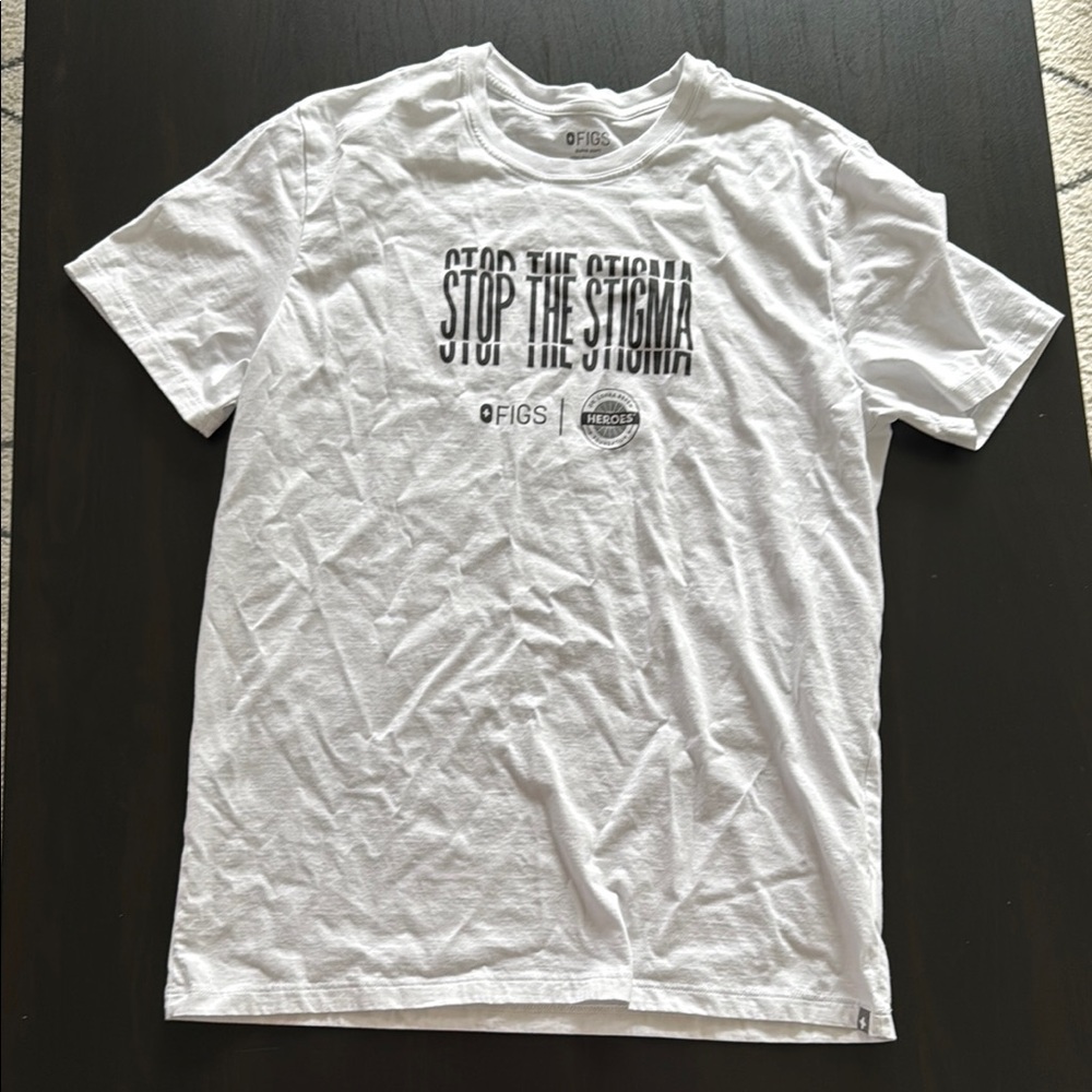 Figs White stop the stigma T-Shirt for Men